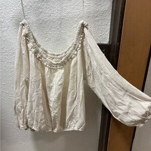 Elegant Cream Women's Top